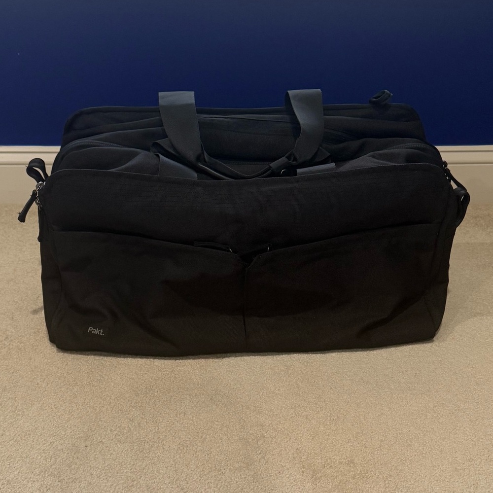 PAKT The Anywhere 50L Duffel Bag & Backpack in Black